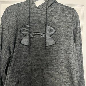 Under Armour Men's Fleece Graphite Big Logo Hoodie Size Large